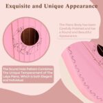 Lyre Harp VANPHY Lyre Harp 7 Strings Mahogany Body Metal String for Beginner Harp Classical Style Harp Instrument with Tuning Wrench Strings Songbook Gig Bag (Pink) - Image 5