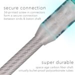 Lumina Twirl™ Baton v2 LED Light Up Twirling Baton - Silver - Image 4