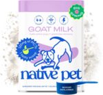 Native Pet Goat Milk for Dogs - Organic Goat Milk Powder for Dogs and Cats - Puppy Formula Dairy Replacement Packed with Protein & Vitamins for Immunity, Recovery & Growth for Active Pups - 60 Scoops