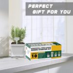 Herb Grow Kit, 10 Herb Seeds DIY Garden Starter Kit, Complete Potted Plant Growing Set Including White Pots, Markers, Nutritional Soil, Watering, Clipper for Kitchen Herb - Image 7
