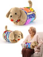 Fidget Blanket and Muff Dog for Adults with Dementia,Alzheimers Dementia Activities Products for Seniors and Elderly,Gift Game and Sensory Fidget Toys for Alzheimer’s or Dementia