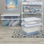 Sterilite 4-Pack Latching Box, Under Bed Storage Bins with Lids, Clear Plastic, 56 Quart - Image 8