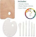 VISWIN All-in-One Art Painting Set with Aluminum & Beech Wood Easel, 96 Acrylic, Watercolor & Oil Paint Set, Canvases, Painting Kit with Complete Art Supplies for Adult, Student, Beginner, Artist - Image 6