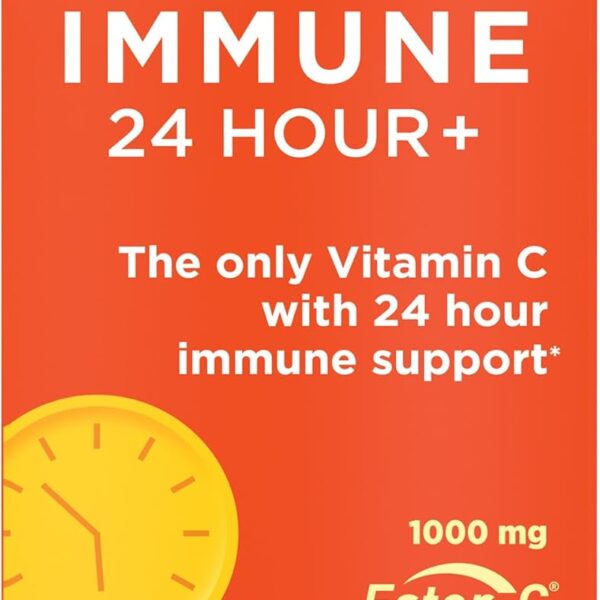 Nature's Bounty Immune 24 Hour +, The only Vitamin C with 24 Hour Immune Support from Ester C, Rapid Release Softgels, 50 Count
