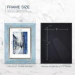 XUANLUO 5x7 Picture Frames Set of 4 Rustic Retro Photo Frame with Plexiglass Wall Mount and Tabletop Display Family Friends Wedding Gift - Image 3