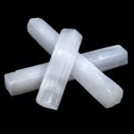 DANCING BEAR 2 Pound Selenite Small Sticks- Wands Premium Hand-Sorted Plus Include a Piece of Black Tourmaline Crystal and Educational ID Cards, Bulk, Reiki, Chakra, Good Luck & Protection - Image 4