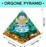 Orgone Pyramid, Small Healing Crystal Pyramid Porstive Energy Generator, Orgonite Pyramid for Resist Stress, Bring Good Luck and Wealth - Image 2