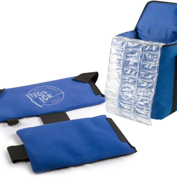 Pro Ice Pitcher’s Travel Kit - Shoulder Elbow Cold Therapy Wrap to Treat Rotator Cuff with Ice and Compression, PI800 Cooler Bag, Shoulder Wrap & Ice Packs Included