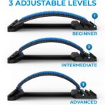 Everlasting Comfort Back Stretcher for Lower Back Pain Relief - Adjustable Spine Decompressor, Lumbar Support, Back Pain Relief Products, with 88 Acupressure Nodes and Memory Foam Pad - Back Cracker - Image 5