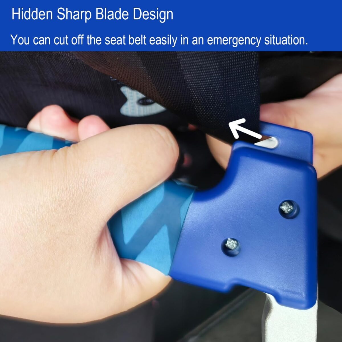 Car Door Handle for Elderly, 2 Pack Car Handles Assist Elderly, Car Door Support Handle for Seniors and Handicapped, Blue - Image 6