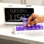 ORKA Talking Clock. Voice Recordable Ex Large Medication Pill Reminder. Talking Alarm Clock for Dementia, Hearing, Visually impaired Seniors-Digital Day Clock with Multiple Customized Alarms White - Image 3