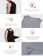 OYGSieg 6 Pack Men's Quick Dry Workout Tank Tops Breathable Gym Sleeveless Muscle Shirts for Active Men - Image 3
