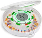 Live Fine 28-Day Automatic Pill Dispenser with Upgraded LCD Display, Key Lock, Sound & Light for Prescriptions, Medication, Vitamins, Supplements & More