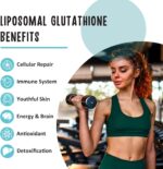 2400 MG Liposomal Glutathione Softgels, Max Absorption, Active Form L-Glutathione Reduced (GSH), with Hyaluronic Acid, Resveratrol, Master Antioxidants for Detox, Brain, Immune System, 60 Softgels - Image 7