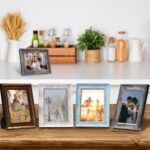 XUANLUO 5x7 Picture Frames Set of 4 Rustic Retro Photo Frame with Plexiglass Wall Mount and Tabletop Display Family Friends Wedding Gift - Image 6