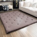 ZonLi Japanese Floor Futon Mattress Queen Size 60"x 80",100% Cotton 2.5'' Thicken Tatami Mattress,Foldable Sleeping Pad,Portable Dormitory Tatami Mat,Roll Up Floor Lounger Bed for Adult (Grey) - Image 7