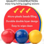 Vibrant Juggling Balls & Juggling Balls for Beginners - Perfect Stocking Stuffers for Kids 8-12 & Teens. Learn to Juggle with Juggling Balls for Kids, Teens & Adults. Stylish Bag & Easy Instructions. - Image 6