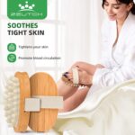 Premium Dry Brushing Body Brush Set for Lymphatic Drainage and Cellulite Treatment, Boar Bristle Long Handle Face Cleansing Brush for A Glowing Skin, 5 Pack - Image 4