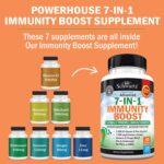 Immune Support Supplement with Zinc Vitamin C Vitamin D 5000 IU Elderberry Ginger D3 Goldenseal - Dr Approved Immunity Vitamins for Adults Women and Men - Natural Immune System Booster Defense -120ct - Image 2