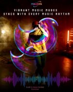 LED POI Staffs S-Shape with 241 Color Light Modes USB Rechargeable Magic LED S-Staffs Customized Colors, Profound Visual Effect - Image 4