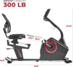 Sunny Health & Fitness Programmable 16 Levels Electro-Magnetic Resistance Recumbent Exercise Bike with 24 Pre-Build Workouts and 300 lbs Weight Capacity, Optional Free SunnyFit App Bluetooth Connect - Image 5