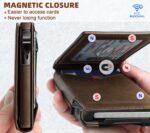 BULLIANT Men Wallet,Money Clip Wallet Slim For Gift Men 9Cards-Metal Credit Card Case in Magnetic Leather Flip - Image 3
