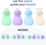 Mindsight 'Breathing Buddha' Guided Visual Meditation Tool for Mindfulness | Slow Your Breathing & Calm Your Mind for Stress & Anxiety Relief | Perfect for Adults & Kids | Relaxing Self Care Gift - Image 2