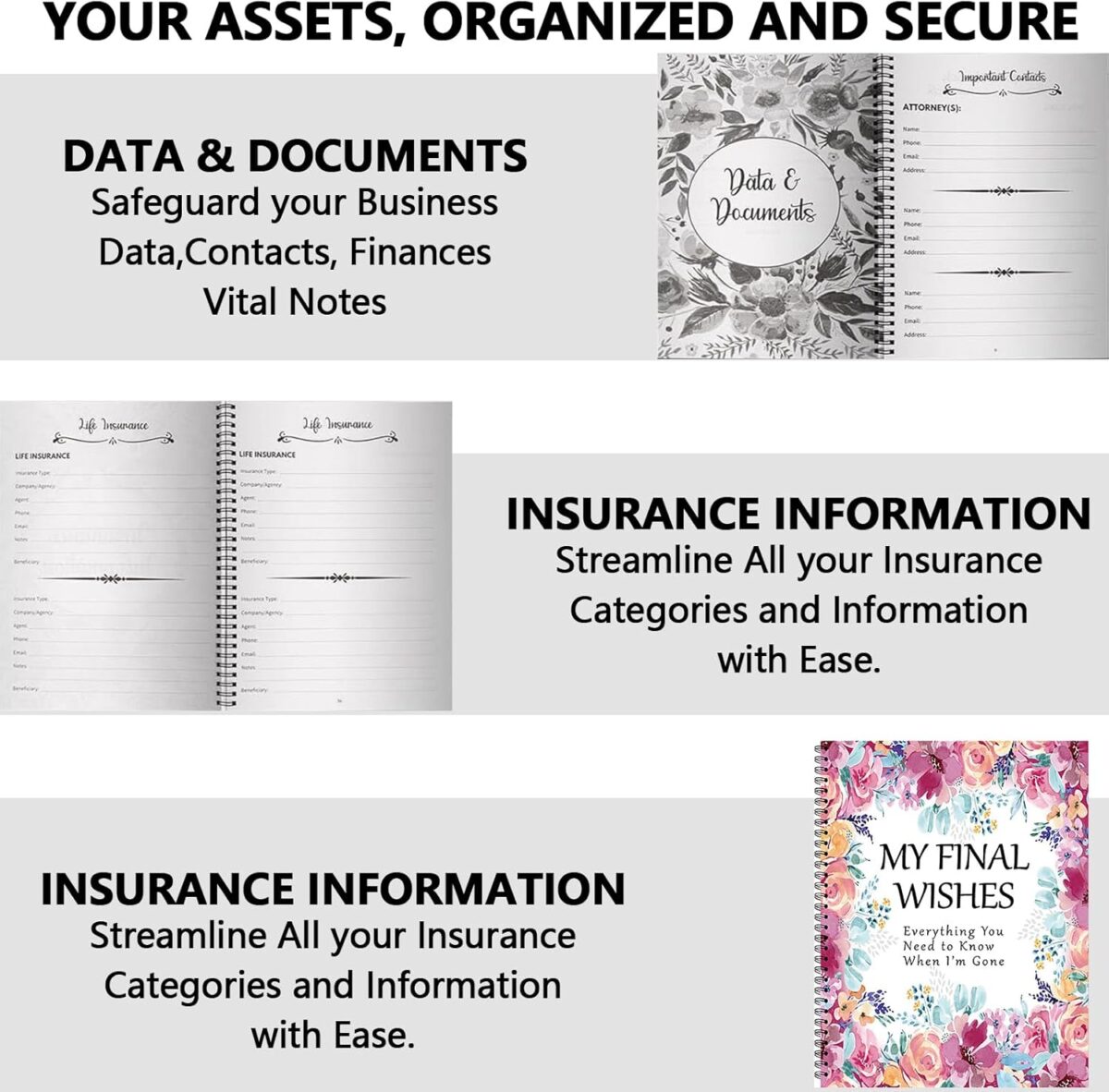 I'm Dead, End Of Life Planner, Funny End of Life Planner Organizer Binder, Evenything You Need to Know When I'm Gone, Estate Planning Organizer for Possessions, Final Wishes, Business Affairs (A) - Image 4