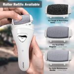 Electric Feet Callus Removers Rechargeable,Portable Electronic Foot File Pedicure Tools, Electric Callus Remover Kit,Professional Pedi Feet Care Perfect for Dead,Hard Cracked Dry Skin Ideal Gift - Image 3