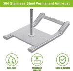 Kipika Stainless Steel Weight Sled for Fitness Strength Training, Speed Improvement, and Athletic Exercise - Compatible with 1" & 2" Weight Plates - Image 3