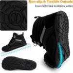 Womens Mens Winter Barefoot Boots Warm Minimalist Wide Toe Box Snow Boots Zero Drop Sole Outdoor Water Resistant Ankle Booties - Image 5