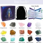 15Pcs Healing Crystal Set, Healing Crystals and Stones, Real Rough Raw Chakra Crystal and Healing Stones Set, for Healing, Yoga, Reiki, Meditation - Image 3