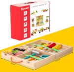KIDWILL Kids Tool Set with Tool Box & DIY Stickers, Pretend Play STEM Construction Kits for Toddlers 3-5, Montessori Toys for 3 4 5 Year Old, Wooden Play Tools Set, Toddler Boy Toys - Image 9