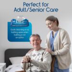 Inspire Adult Wet Wipes, Wash Cloths | Adult Wipes for Incontinence & Cleansing for Elderly, 8"x12" Count 12 packs of 50 - Image 6