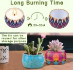 Scented Candles Gifts Set for Women, Aromatherapy Candles for Home Scented, Upgraded Large Tin of Soy Candle Lavender Candle Birthday Gifts for Women Mom Bath Spa Meditation Christmas Gifts Candles - Image 7