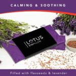 Lotus Weighted Lavender Eye Pillow|Sleeping & Meditation Mask|Yoga Eye Pillow |Lavender Aromatherapy Eye Pillow | Hot or Cold Pack| Head Ache Relief | Sleep mask Relaxing Gift Men, Women & Employees - Image 5