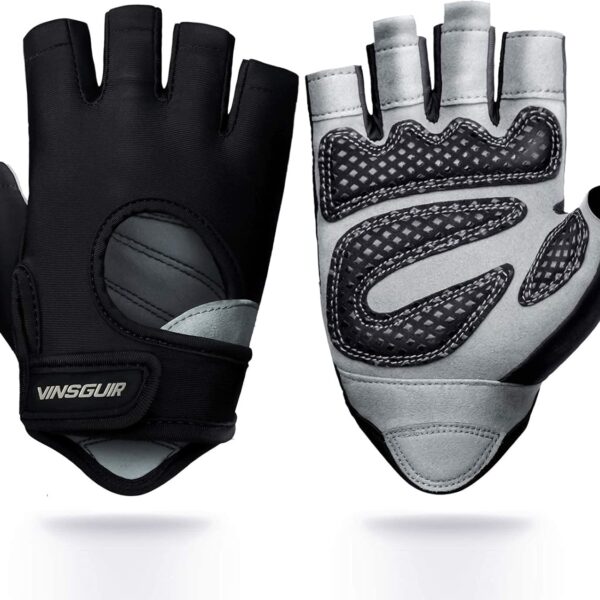 VINSGUIR Workout Gloves for Men and Women, Weight Lifting Gloves with Excellent Grip, Lightweight Gym Gloves for Weightlifting, Cycling, Exercise, Training, Pull ups, Fitness, Climbing and Rowing