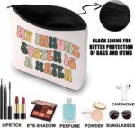G2TUP Chronic Illness Makeup Bag Chronic Illness Gift Invisible Illness Gift My Immune System Is A Hater Zipper Pouch (Immune System) - Image 3
