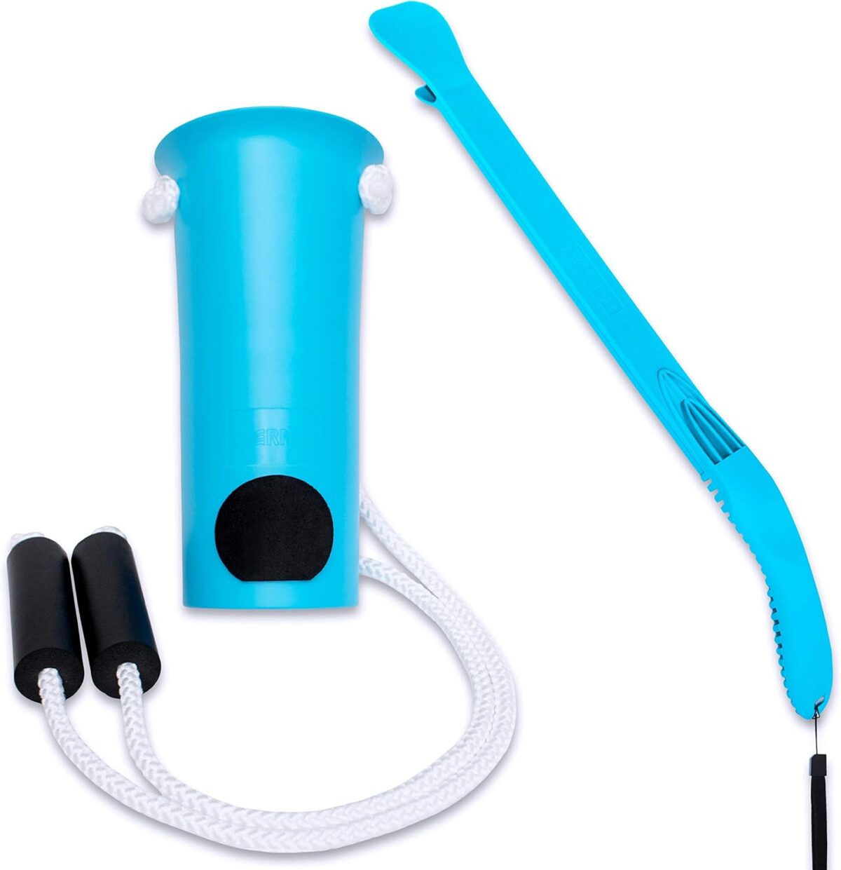 RMS Sock Aid Kit - Easy On Easy Off Device for Putting On Socks and Removing Socks or Stockings for Men and Women with Limited Mobility (Blue) - Image 1