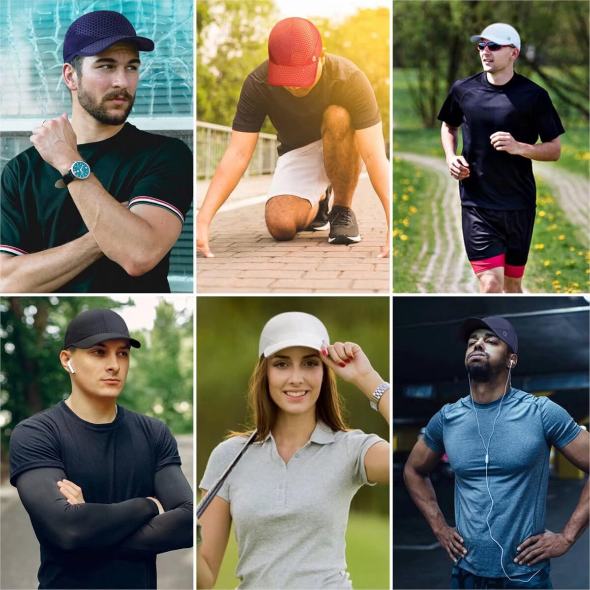 GADIEMKENSD Stretch Running Hat with Soft Brim, Quick Dry, Unstructured, Unisex-Adult - Image 6