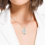 Bestyle Tree of Life Wrapped Healing Crystal Necklaces 12 Month Birthstone Pendant for Women, Crescent/Heart Gemstone Jewelry, Vintage Birthday Gifts/Energy Gift - Image 3