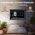 GOLOZA 7'' Digital Calendar Clock, Talking Clock with 10 Volumes, 6 Display with 10 Color Modes, Auto Dimmable, Alarms & Birthday & Holiday Reminders, 3 Pill Reminders Clocks for Kids Adults Seniors - Image 6