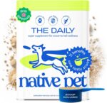 Native Pet Dog Vitamins & Supplements - 60 Scoops - 11-in-1 Multivitamin for Dogs with 21 Supplements & Vitamins – Nutritious Food Topper Powder - Pet Health & Puppy Essentials - 60 Scoops