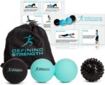 Top 3 Massage Balls Set, Spiky, Lacrosse Ball, Peanut Roller Massager. for Self Myofascial Trigger Point Release, Physio Rehab & Back Muscle Knots - Image 2