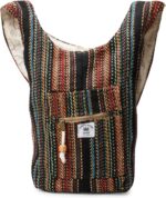 LONGING TO BUY Hemp Messenger Crossbody Sling Bag - Unisex Beach Party Bag - Image 2
