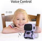 GILOBABY Kids Robot Toys, Interactive Robot Companion Smart Talking Robot with Voice Control Touch Sensor, Singing, Dancing, Recording, Repeat, Birthday Gifts for Girls Ages 3+ Years (Purple) - Image 5