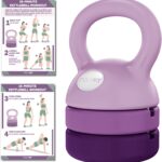 Polyfit Adjustable Kettlebell | 5 lb - 12 lb | Kettlebells Weights Set for Home Gym | Kettle Bell Sets for Women at Home