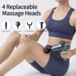 Massage Gun Deep Tissue, Silent Brushless Motor and Portable Massage Gun with 4 Interchangeable Heads for Deep Muscle Relief and Relaxation, Relax Gift - Image 6