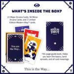 Modern Way Tarot Deck with Guidebook – 78 Card Set for Beginners and Experts | Rider-Waite Inspired Design | Divination and Meditation Tool - Image 5