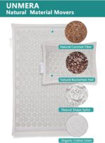 Acupressure Mat and Pillow Set,Natural Eco Linen & Coconut Fiber Filling,FSA/HSA Eligible,for Back/Neck Pain Relief, Sciatic, Headache and Muscle Relaxation, Comes with Carrying Bag - Image 5